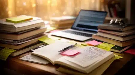 "Recherche d'information sans biais, clés pour une info juste, livres et ordinateur"