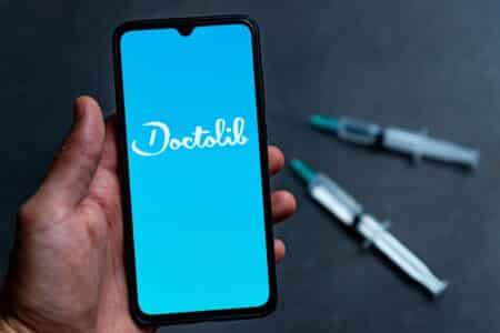 Barcelona,,spain, ,13,october,2021:,the,doctolib,app,is